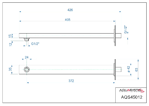 Aquaristo Cinque AQS45012 sprchové rameno